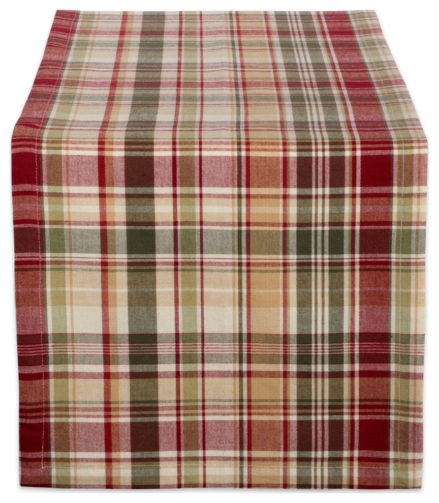 Give Thanks Plaid Table Runner 14"x72"