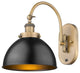 Ballston Urban Sconce, Brushed Brass, Brushed Brass, Matte Black