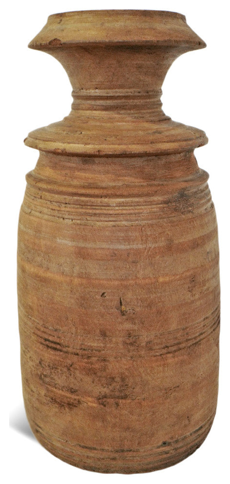 Consigned Old India Wood Pot 28