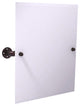 Pipeline Frameless Rectangular Wall Mounted Tilt Mirror, Antique Bronze