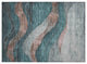 Machine Washable Indoor/Outdoor Chantille ACN1892 Teal 1'8" x 2'6" Rug