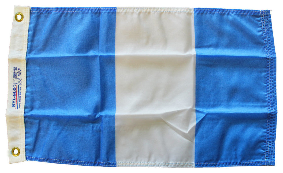 Guatemala, 12"x18" Nylon Flag, Civil