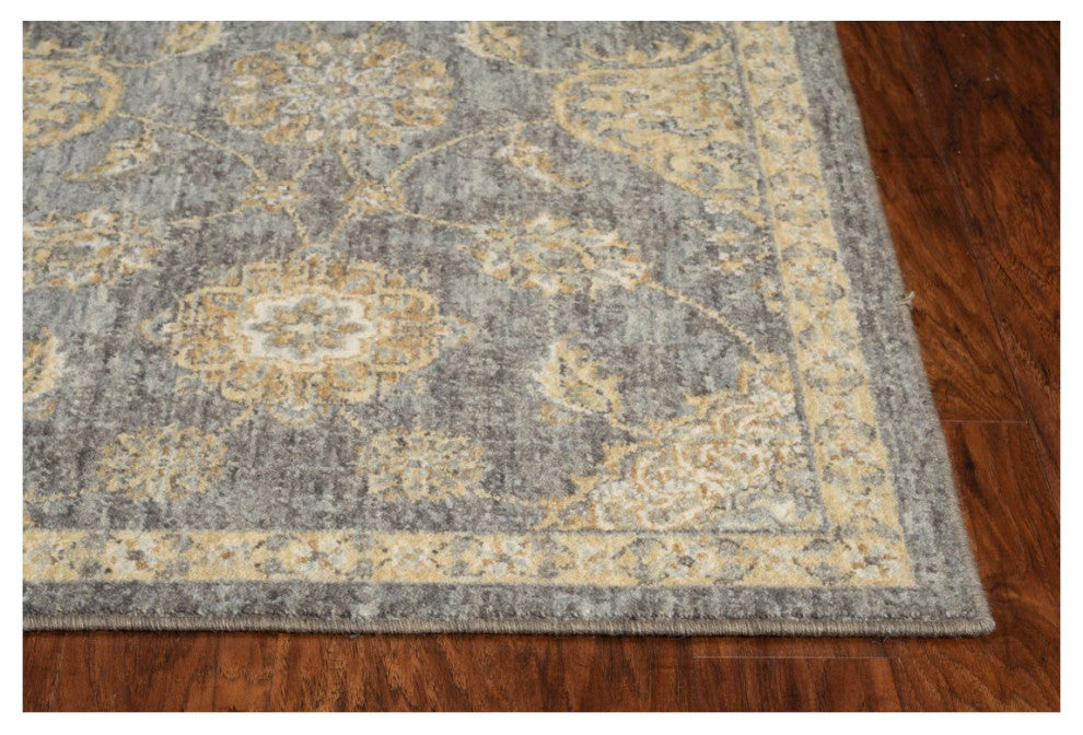 KAS Ria 6822 Slate Gray Sofia Area Rug, 9'x13"