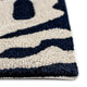 Capri Coral Border Indoor/Outdoor Rug, Navy, 2'x5'
