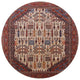 Ahgly Company Indoor Round Mid-Century Modern Area Rugs, 7' Round