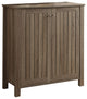 2 Doors Rectangular Shoe Cabinet, Dark Taupe