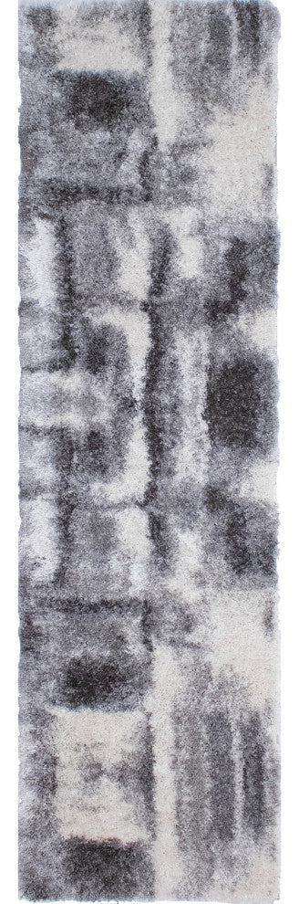 Noori Rug Shag Walsh Charcoal/Ivory Runner