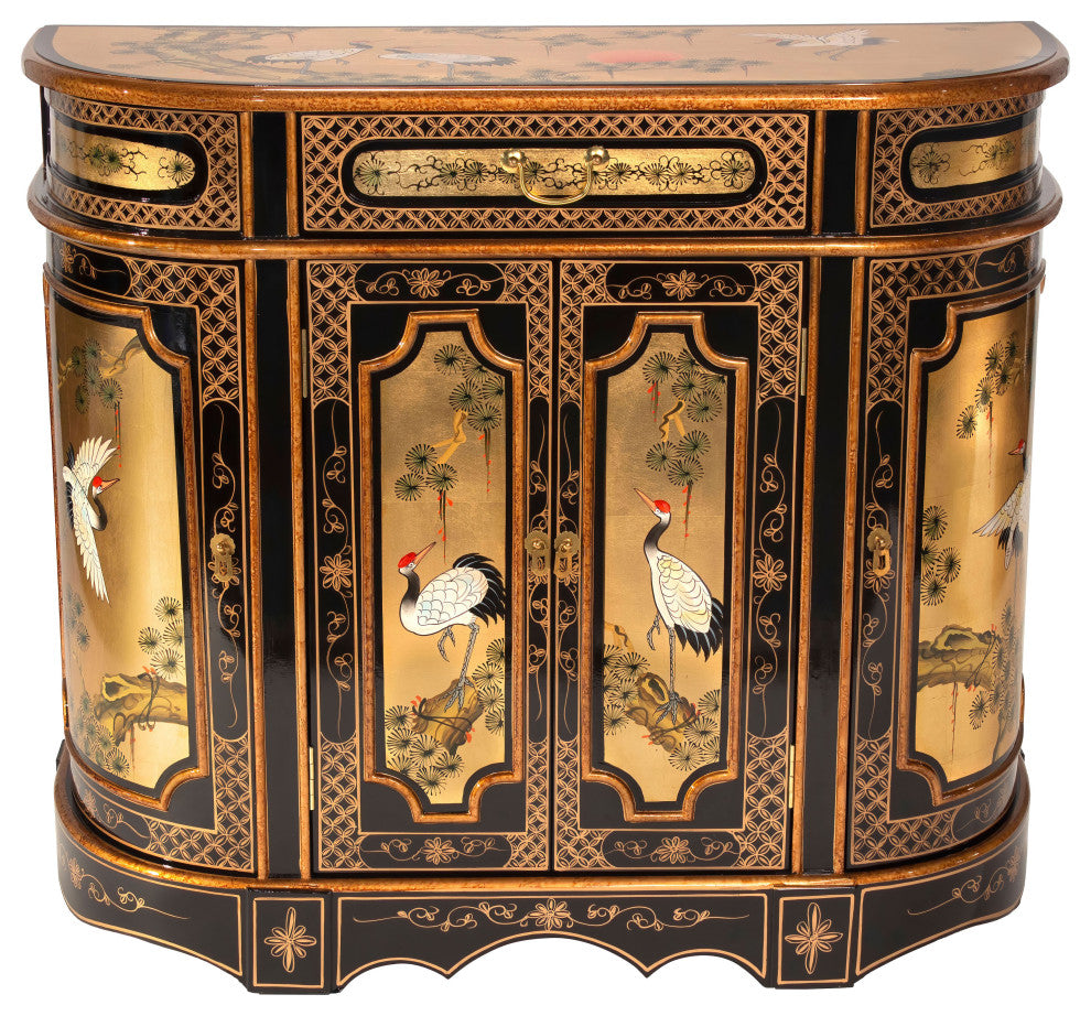 Gold Lacquer Cabinet Cranes