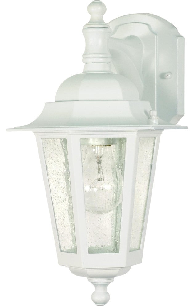 Nuvo Cornerstone 1-Light Incandescent Outdoor Light Fixture, White