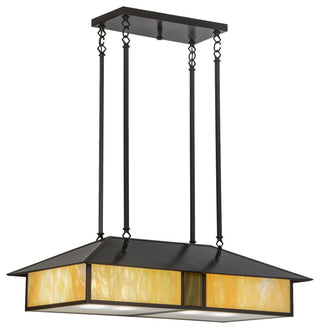 36L Double Bar Mission Oblong Pendant