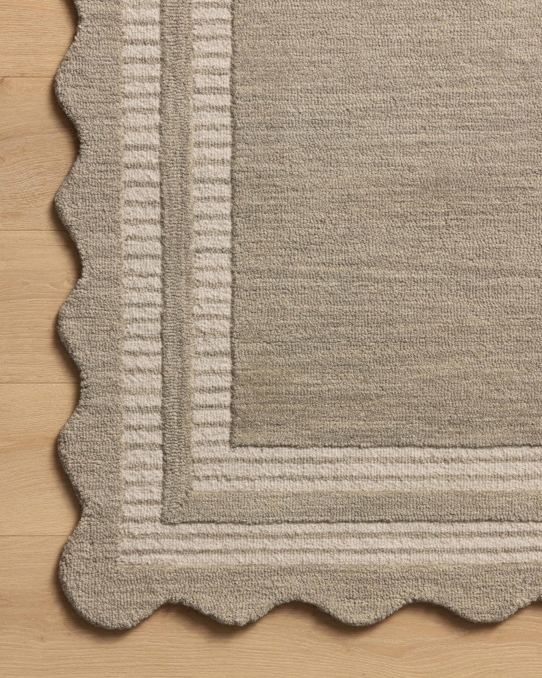 Chris Loves Julia x Loloi Scottie Fog / Ivory 5'-0" x 7'-6" Area Rug