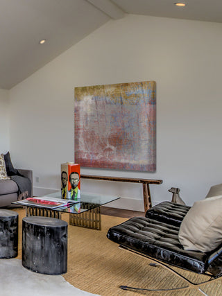 "Analog VII" Painting Print on Canvas by Aryai