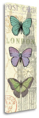 "Air Mail Buttefly Panel II" By Alain Pelletier, Giclee on Gallery Wrap Canvas