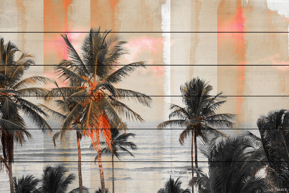 "Bahia" Wall Art on Wood, 60"x40"