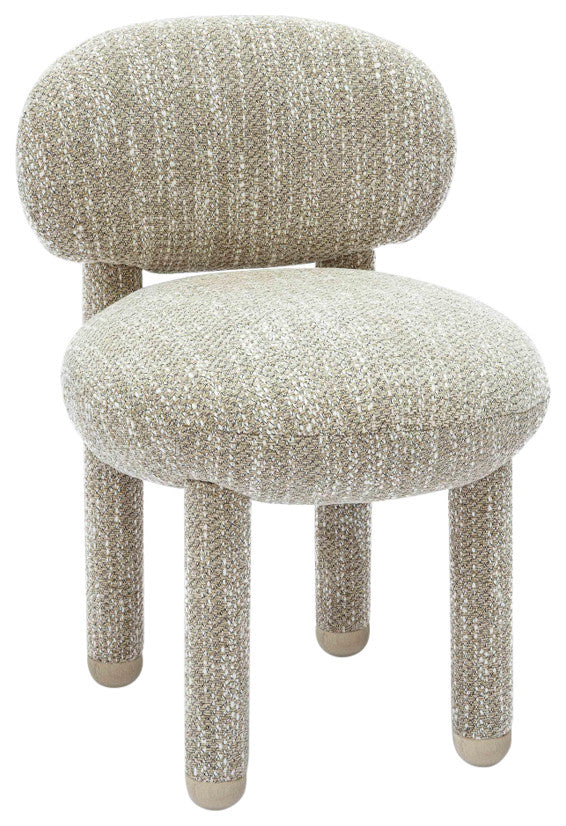 Manu Performance Fabric Vanity Side Chair, Beige