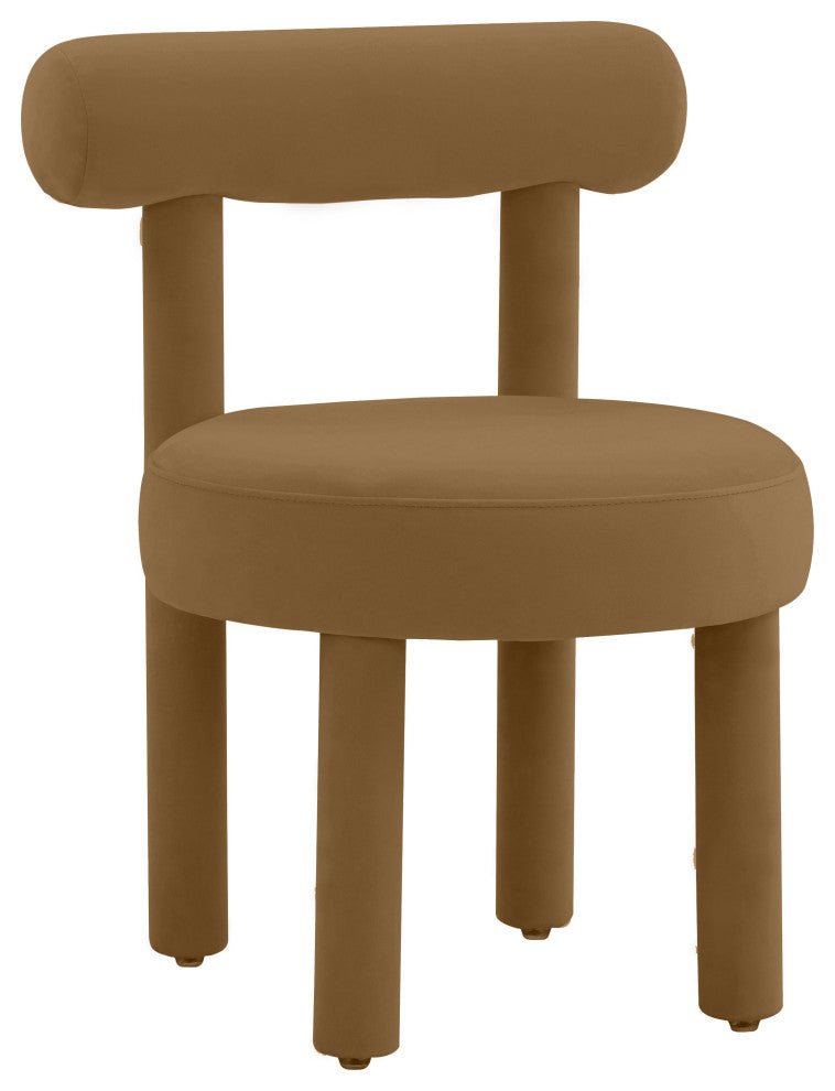 TOV Furniture Carmel Cognac Velvet Chair