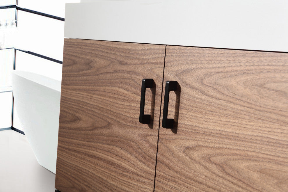 Cartisan Design Veemon Dual Mount Vanity, Walnut, 36"