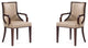 Manhattan Comfort Grand Dining Armchair, Tan, Set of 2