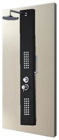 61" Stainless Steel Massage Shower Panel With Flexible Hand Shower