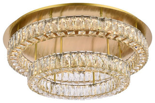 Modern Gold 2-Light Flush Mount