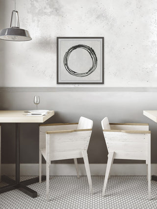 "Grey Infinity" Framed Painting Print, 18"x18"