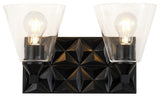 Alpha 2 Light Bath Vanity Light, Matte Black