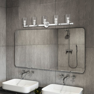 Munich 5 Light Polished Chrome Vanity Sconce