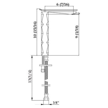 Ikon Faucet For High Vessel Sink, Chrome