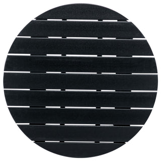 32''D Patio Outdoor Round Coffee Tables, Adirondack Table, Black