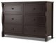 Sorelle Princeton Elite Double Dresser in Espresso