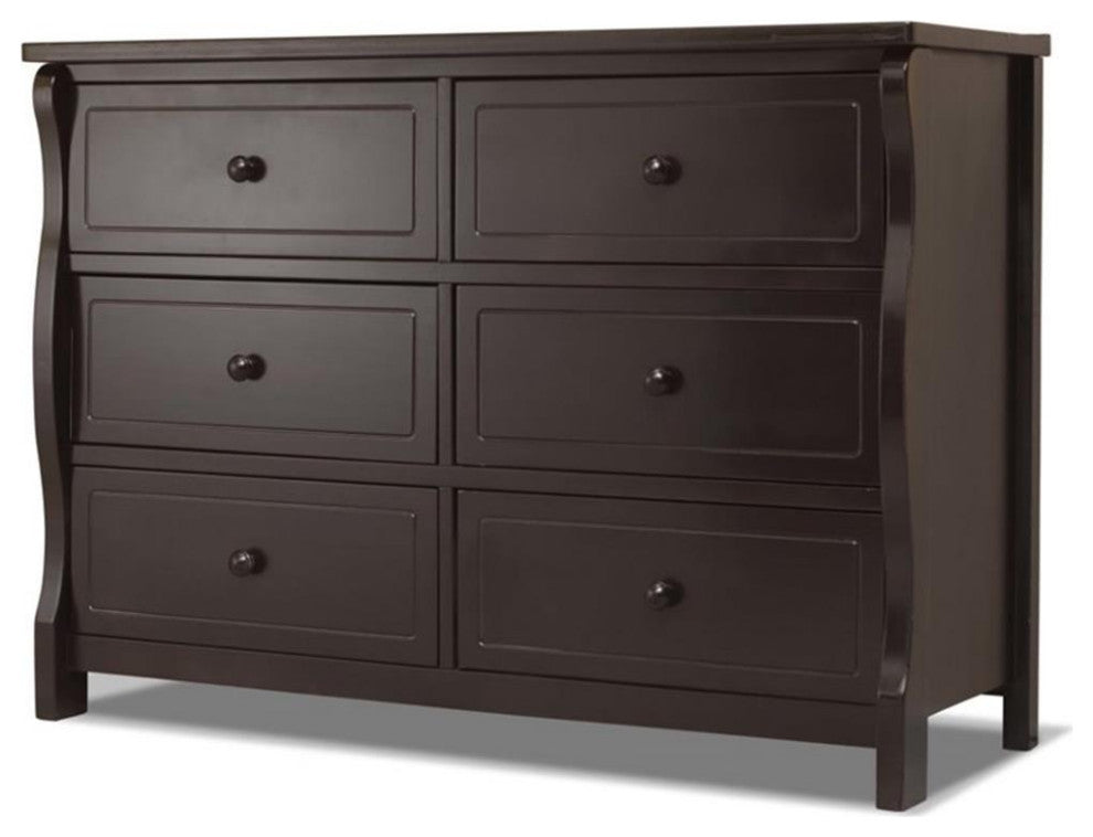 Sorelle Princeton Elite Double Dresser in Espresso
