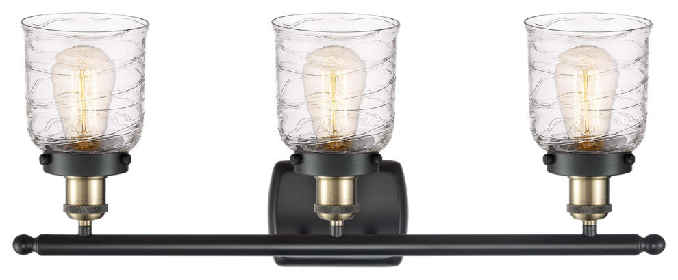 Innovations 916-3W-BAB-G513 3-Light Bath Vanity Light, Black Antique Brass