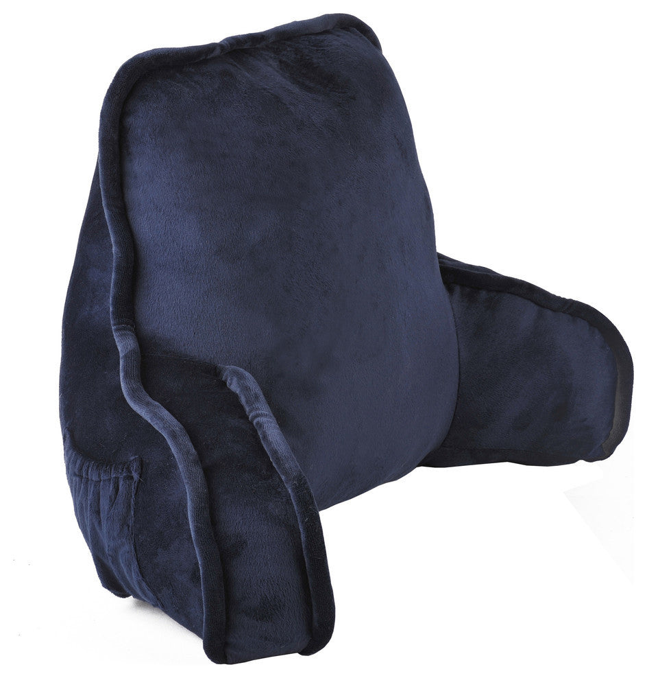 Supersoft Bedrest Lounger Backrest With DIY Filling, Navy
