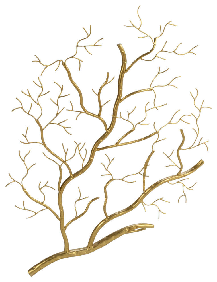 Gold Metal Branch Wall Decor