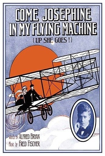 Come Josephine, in My Flying Machine- Gallery Wrapped Canvas Art 28" x 42"