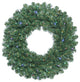 Vickerman Oregon Fir Wreath, WA 70 LED Multi, 30"