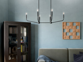 Madden Chandelier, Black, 45"