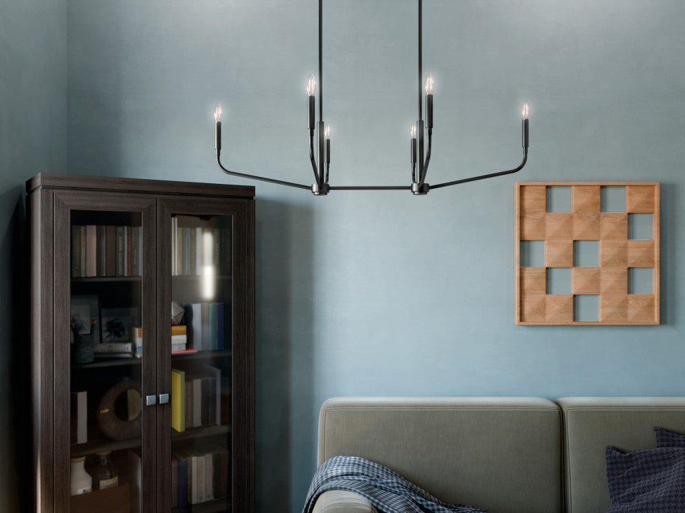 Madden Chandelier, Black, 45"