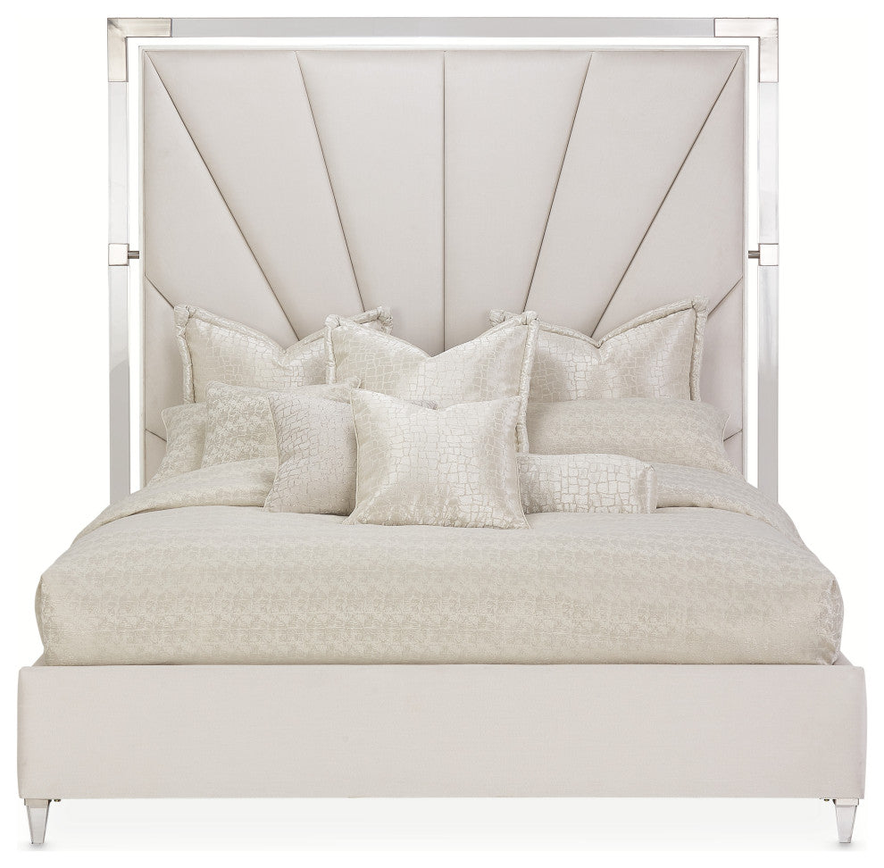 Carlyle 9-Piece Queen Comforter Set, Platinum