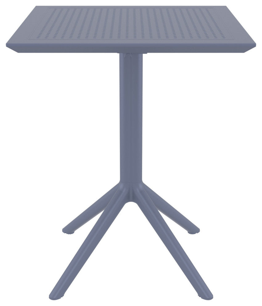 Sky Square Folding Table 24 inch Dark Gray