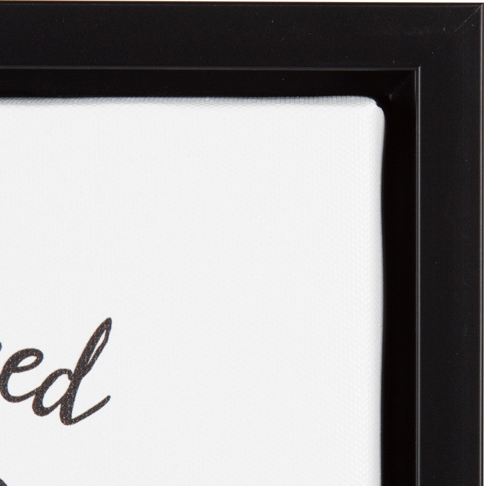 Sylvie Love and a Rottweiler Watercolor Framed Canvas, Black 11x14