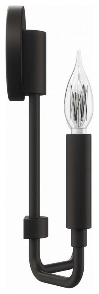 Sconce Wall Lamp Light Fixture, Black, Mid Century Living Kitchen Bistro Cafe