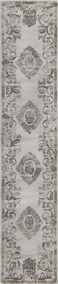 Unique Loom Diana Finsbury Rug, Gray, 7'10"x7'10" Square