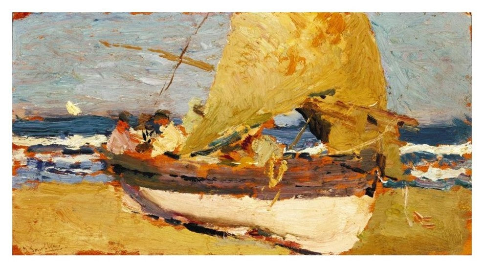 "Beach at Valencia (Playa de Valencia), ca. 1908" Paper Art, 46"x25"
