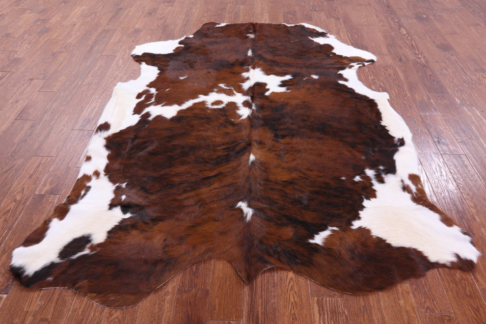Organic Natural Hair-On Cowhide Area Rug 7' 7" X 6' 4" C1643