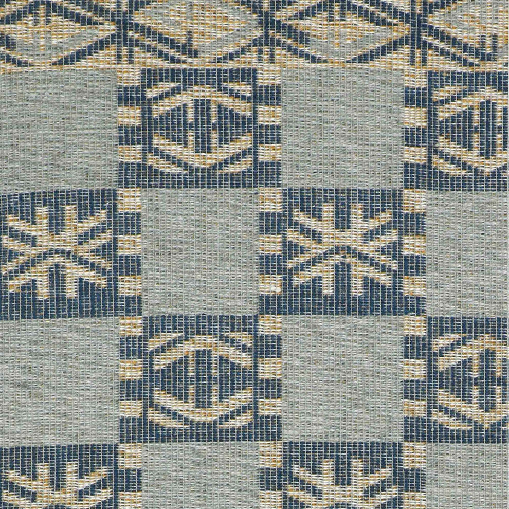 Aurora Raha Area Rug, Blue, 2'6"x8'