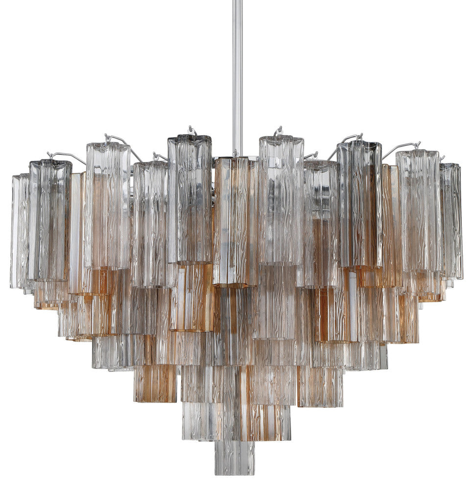 Crystorama Lighting Group ADD-316-AU Addis 16 Light 32"W - Polished Chrome