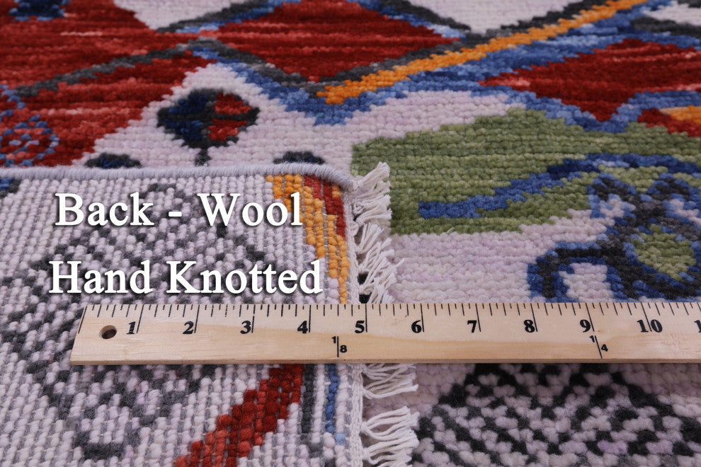 8' 1" X 10' 2" Moroccan Hand-Knotted Wool Rug - Q15859