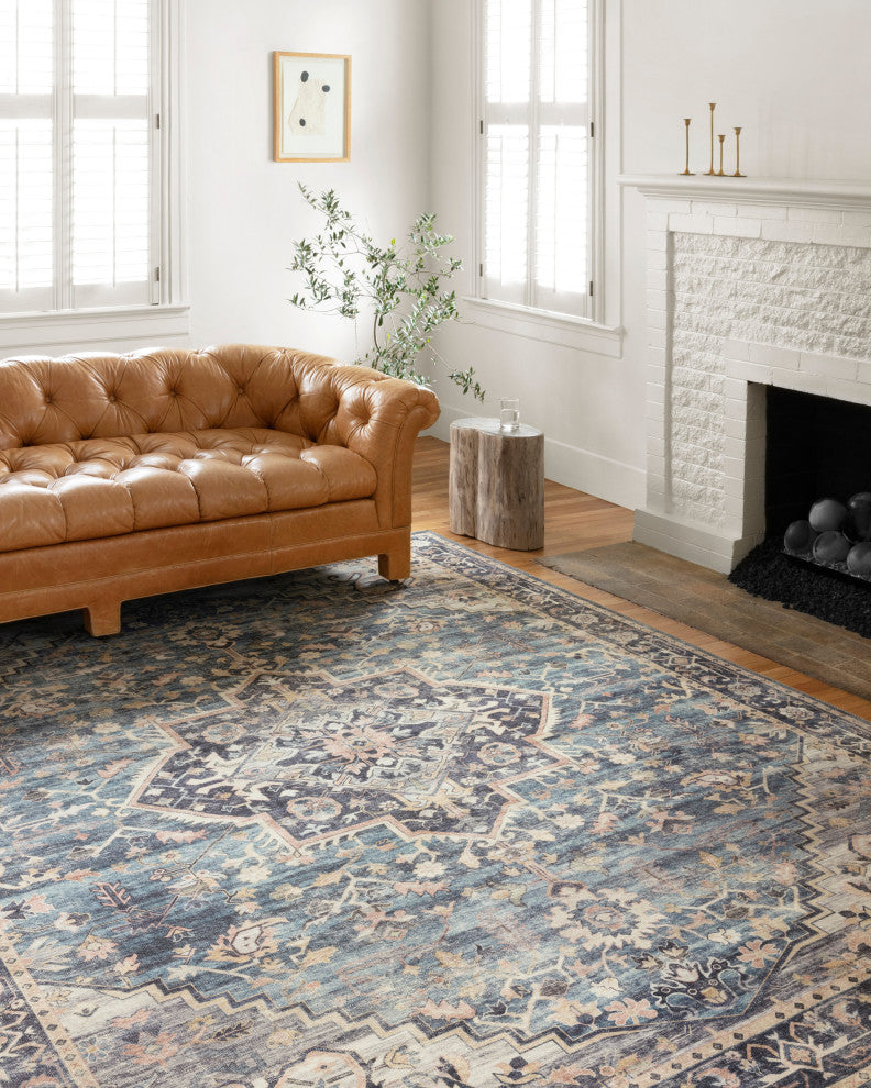 Loloi II Printed Hathaway Navy/Multi Area Rug, 7'6"x9'6"