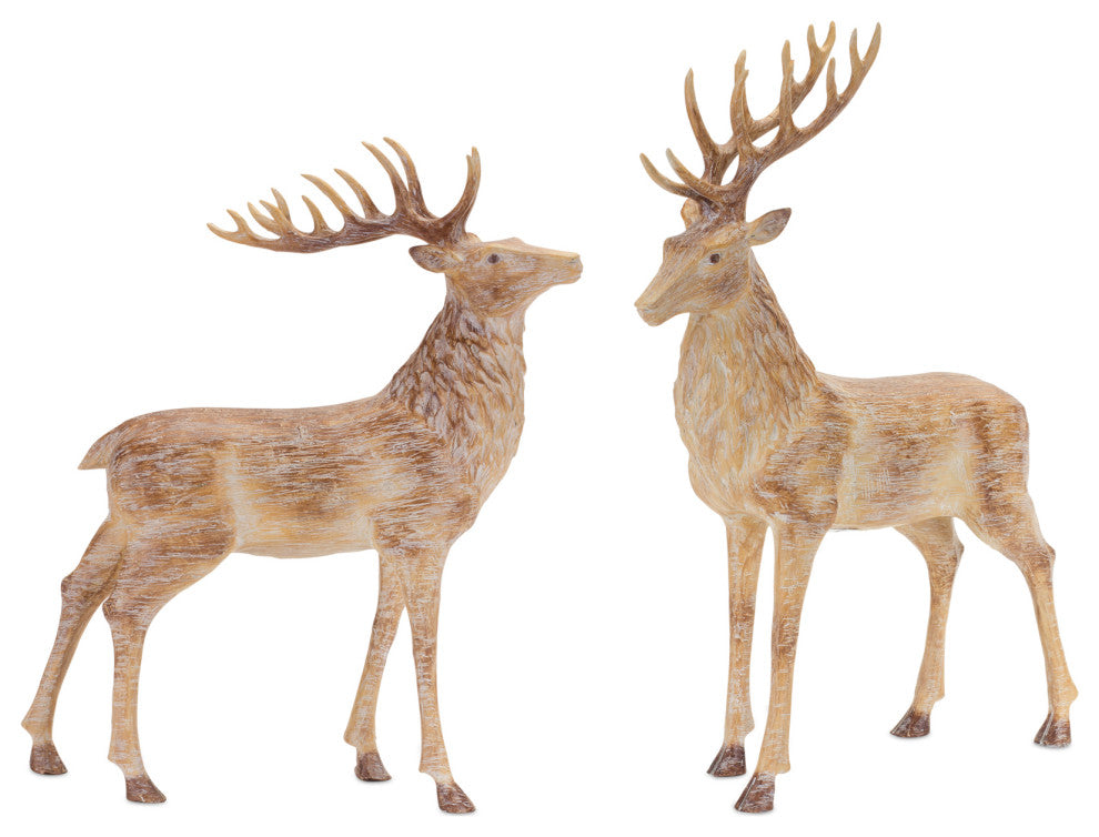 Deer Figurine, 2-Piece Set